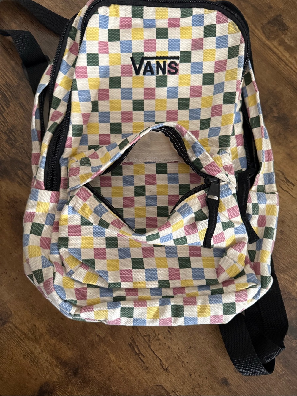 Vans Novelty Bounds Multicolored Unisex Checkerboard Backpack Out of Stock - Picture 7 of 7